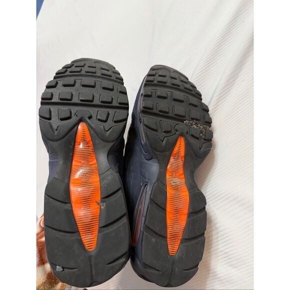 Nike Air Max 95 Obsidian Total Orange “Chicago Bears” Shoes Size 11.5 11 1/2 - Picture 11 of 11